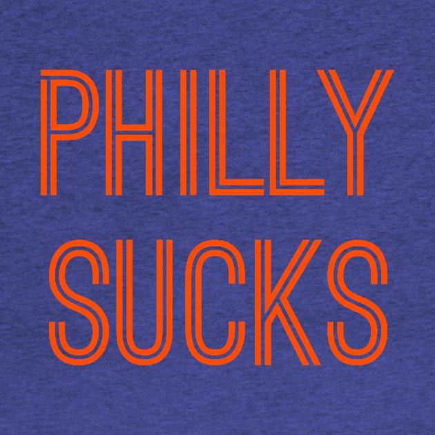 Philly Sucks (Orange Text) by caknuck